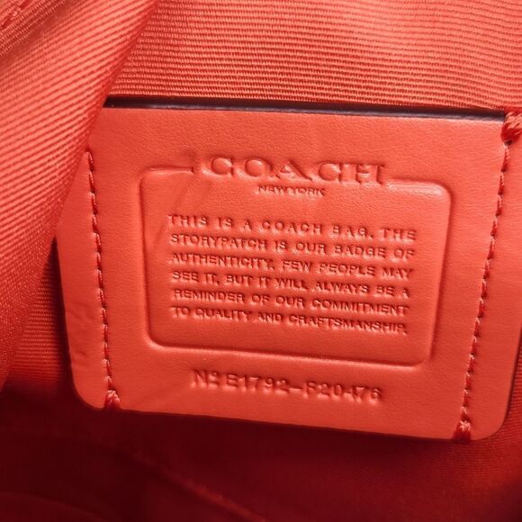 Coach CHRISTIE Carryon Crossgrain Leather Multi Color Edgepaint Shoulder Bag - Picture 5 of 8